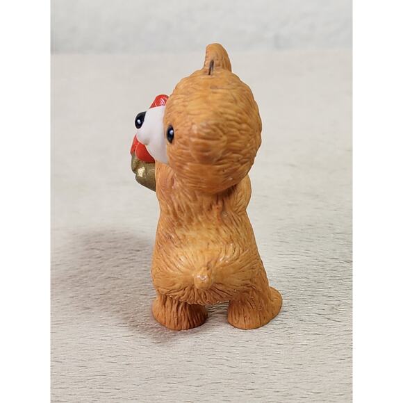 Hallmark Cinnamon Bear w/ Jingle Bell 2 1/2" Ornament Christmas Holiday 1984 Vtg - Picture 5 of 12